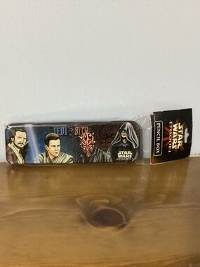 NEW Star Wars Episode I Jedi vs Sith Metal Pencil Box Case